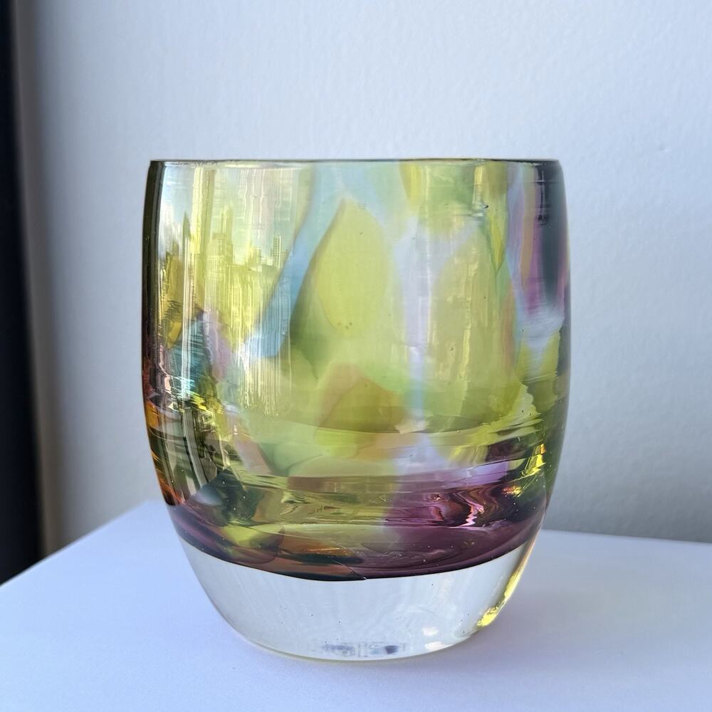 Glassybaby Votive Glass Candle Holder "Beyond the Stars Summer" - Rare Retired